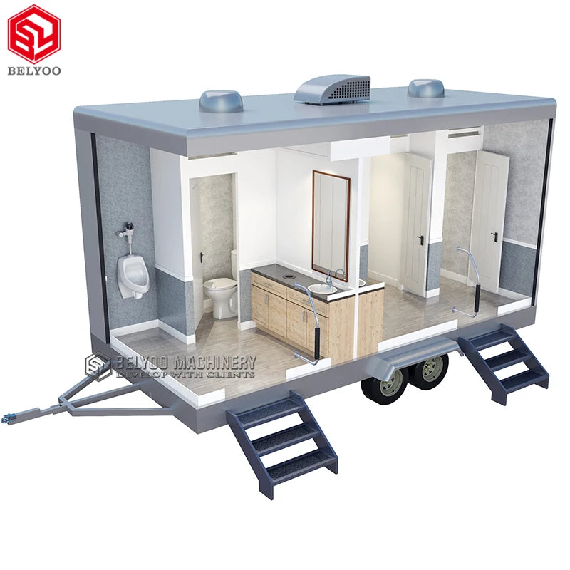 Mobile Luxury Portable Restrooms Trailer