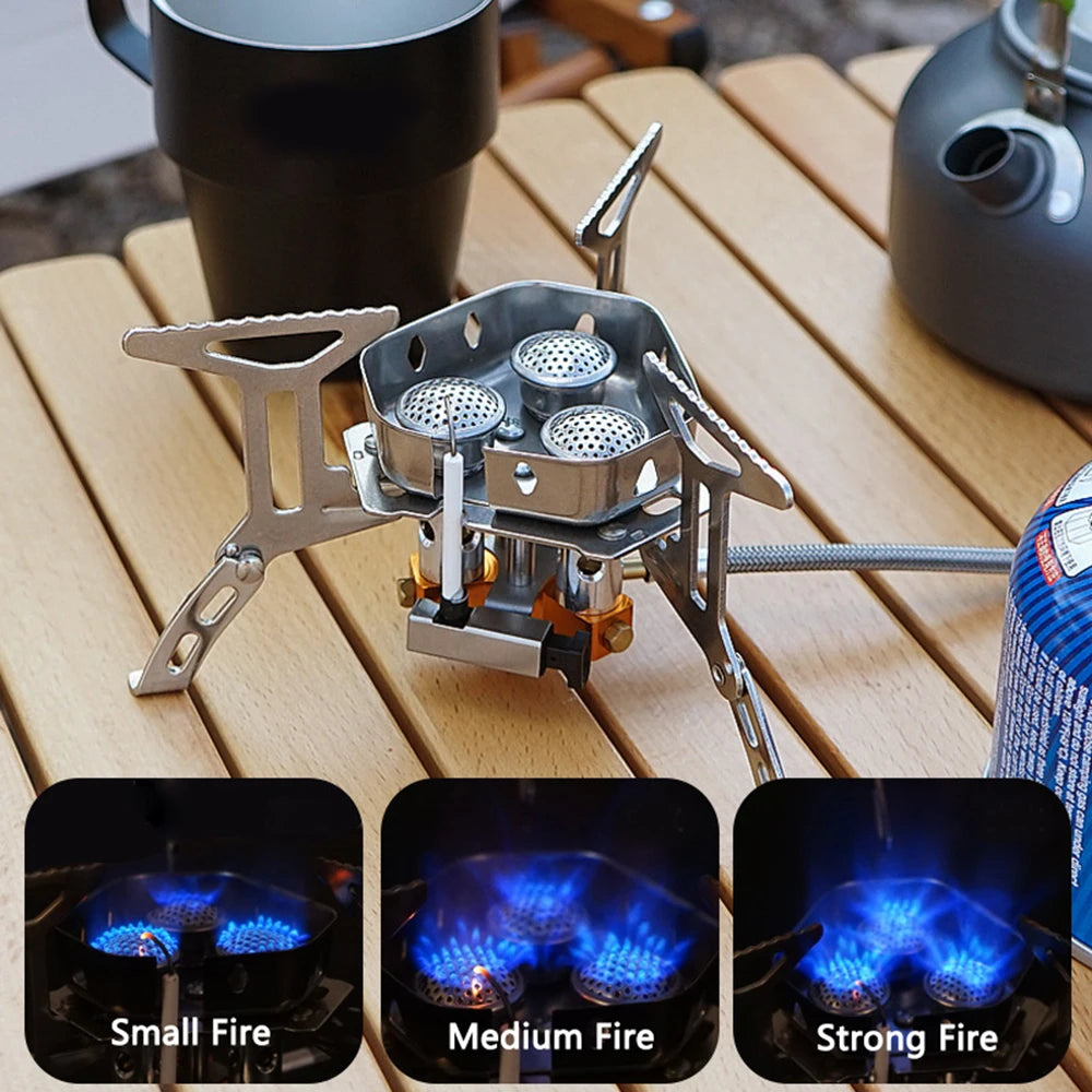 Wind Proof Camping Gas Stove - Burner, Portable