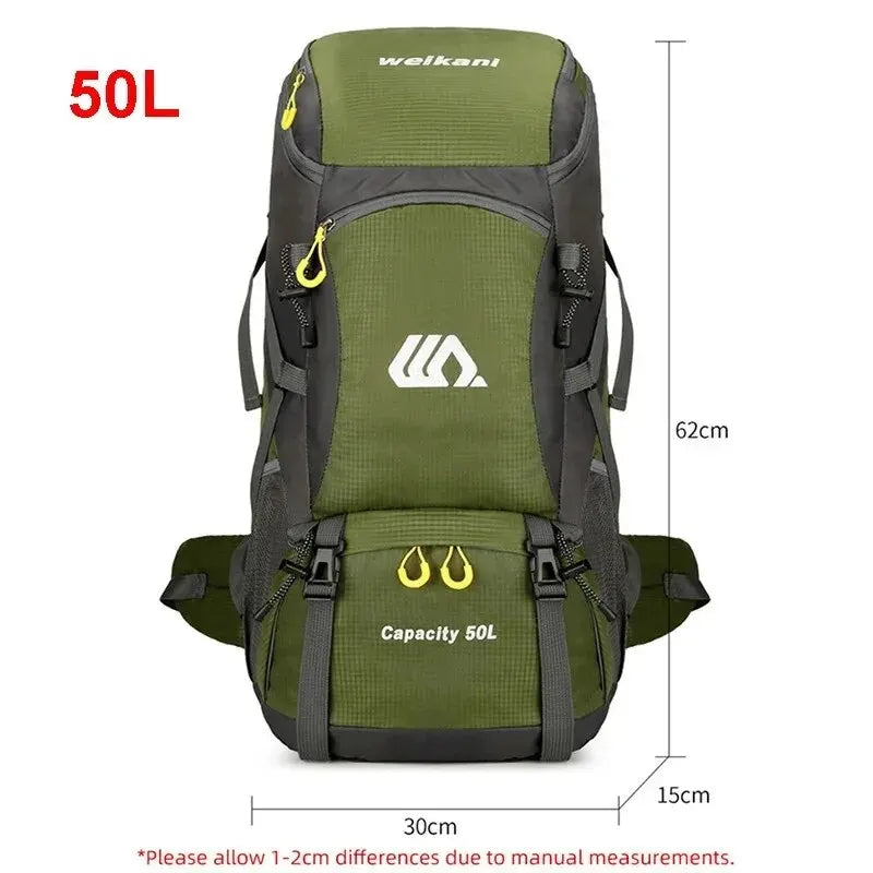 50L Travel Backpack Large Waterproof