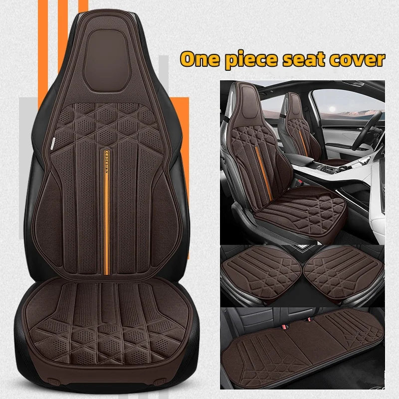 Universal Soft Suede Driver's Seat Support Cushion Breathable Anti-slip Protective Car Interior Accessories