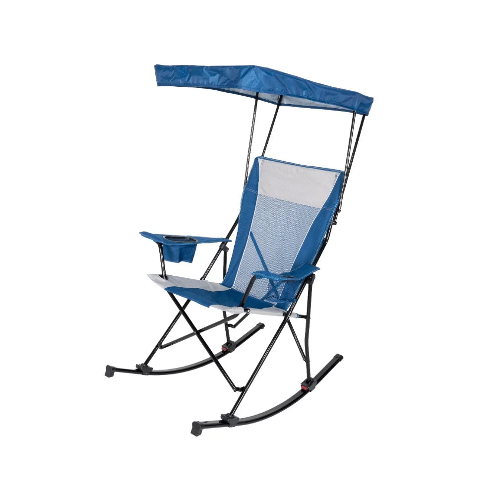 Ozark Trail Mesh Tension Rocking Camp Chair with Canopy