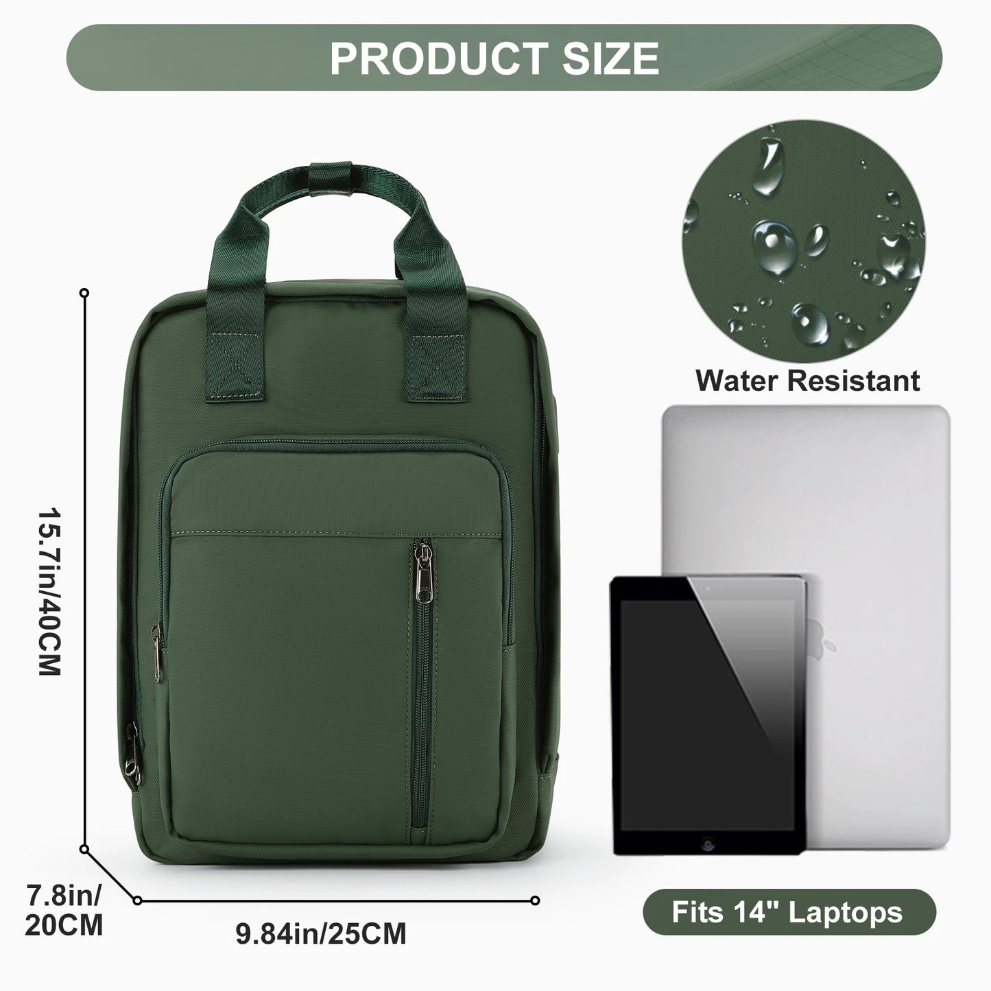 Travel Waterproof Lightweight Large-Capacity USB Charging Laptop Backpack