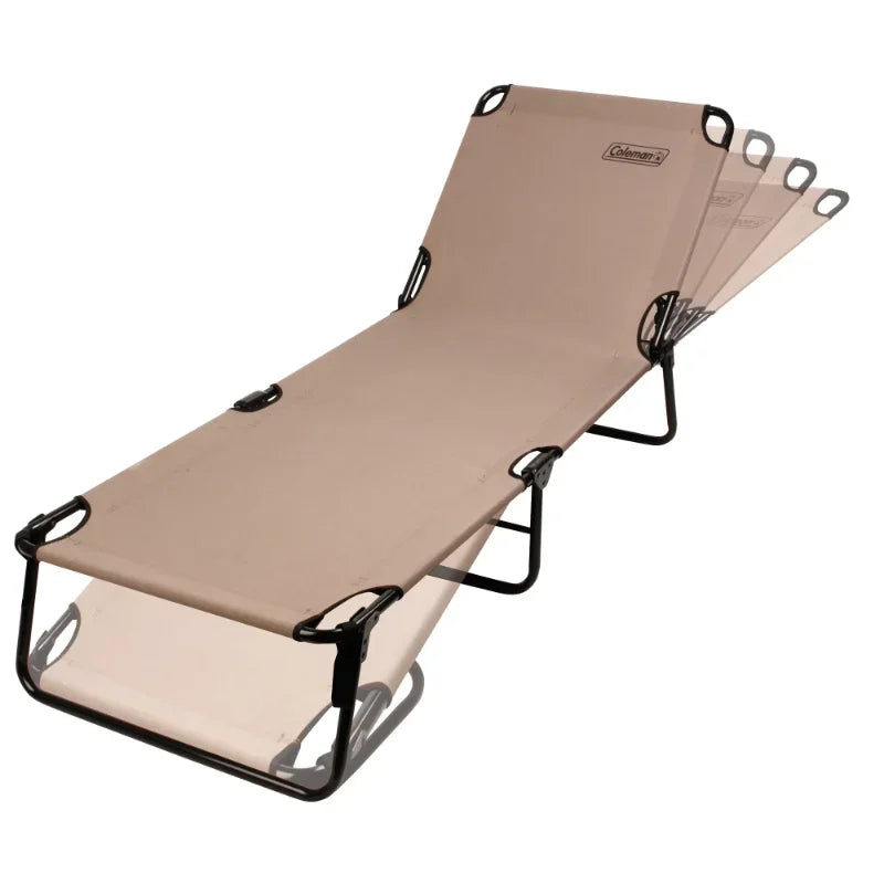 Coleman Convertible Cot and Lounge Chair with 6 Reclining and Folding Positions