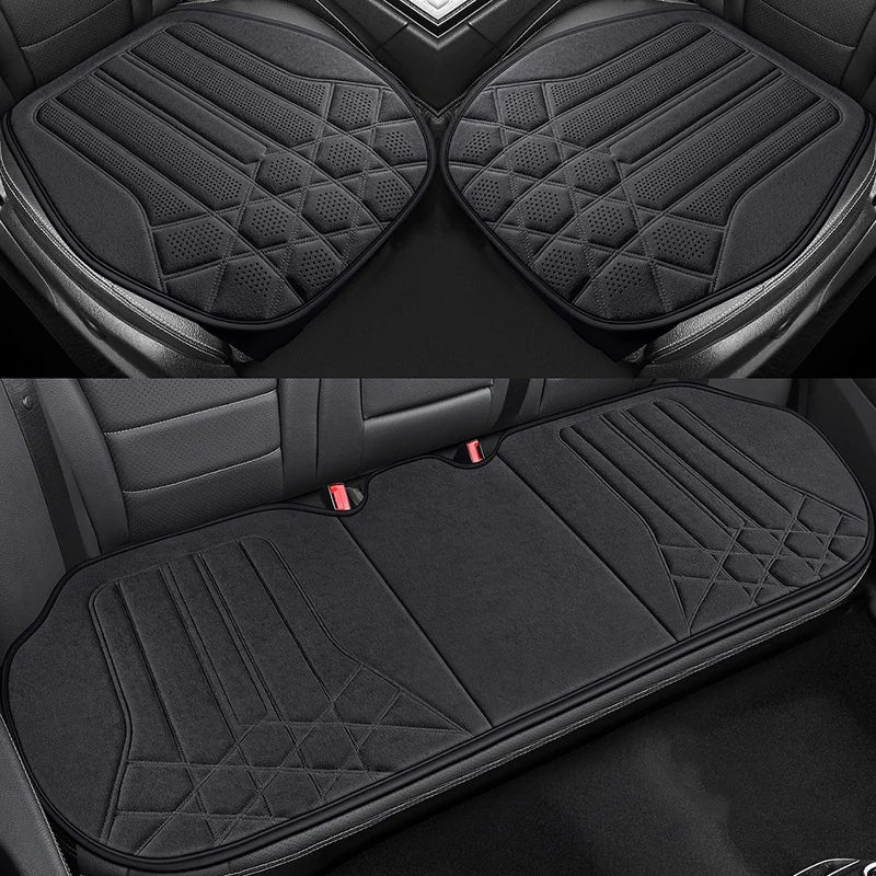 Universal Soft Suede Driver's Seat Support Cushion Breathable Anti-slip Protective Car Interior Accessories