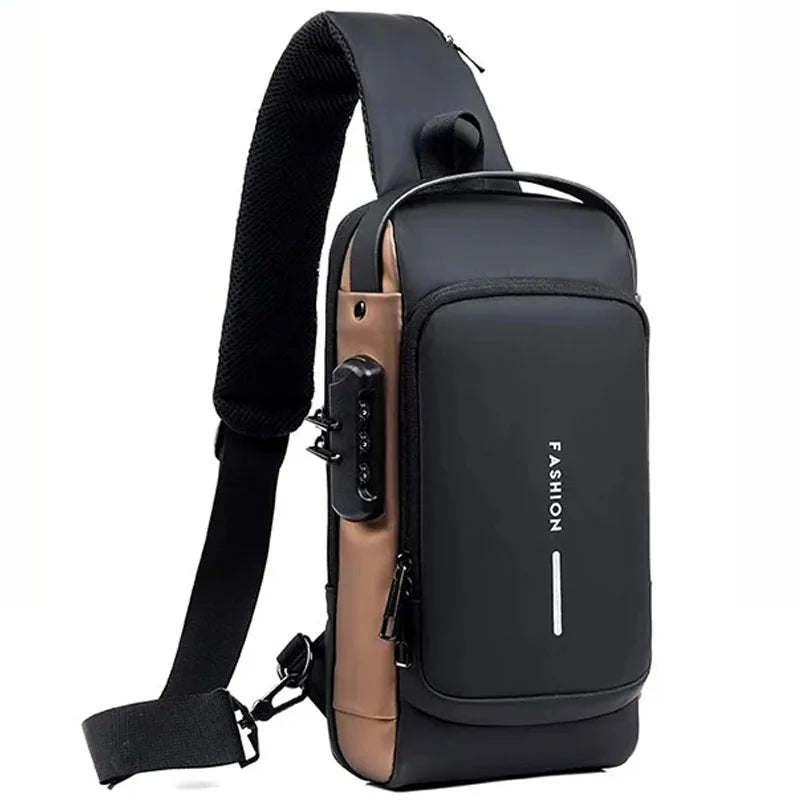 Multifunction Anti-theft USB Crossbody Messenger Pack