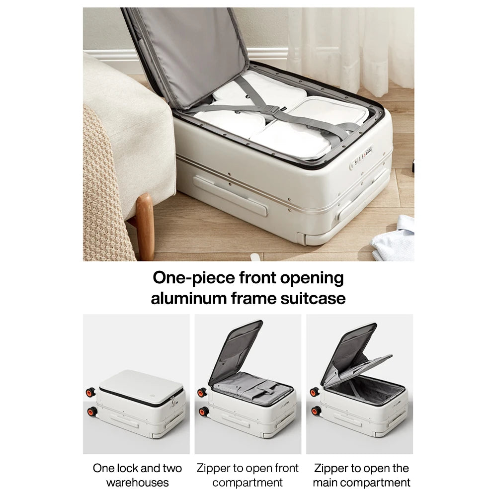 Mixi wide Handle Travel Case 20 Inch Aluminum Frame